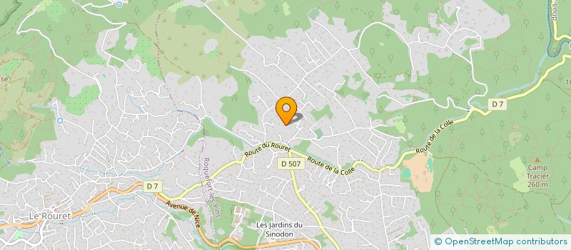 localisation de l'entreprise SCI LES COLOMBES à ROQUEFORT-LES-PINS