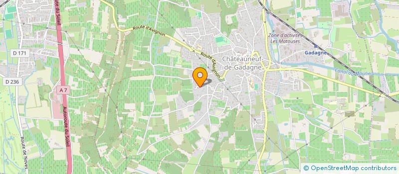 localisation de l'entreprise SCI LES COLOMBES  CHATEAUNEUF-DE-GADAGNE