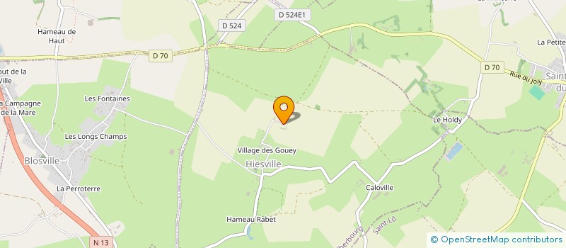 localisation de l'entreprise SCI LES COLOMBIERES  HIESVILLE