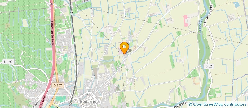 localisation de l'entreprise SCI LES COLOMBIERS  BEDARRIDES