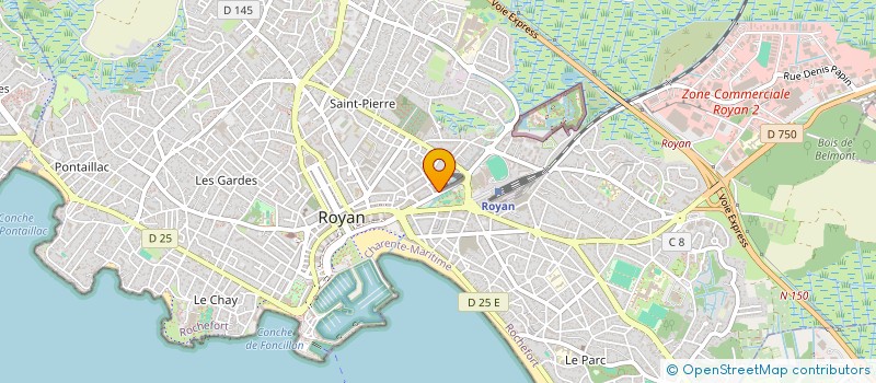 localisation de l'entreprise SCI LES COLONNES  ROYAN