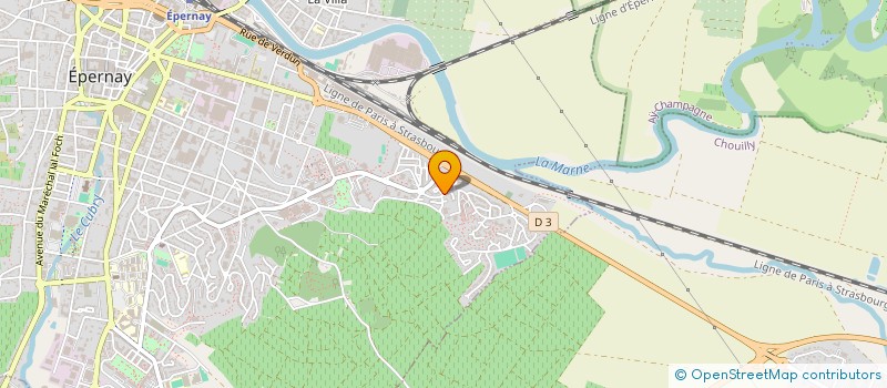 localisation de l'entreprise SCI LES COLONNES  EPERNAY