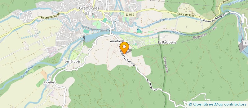 localisation de l'entreprise SCI LES COLONNES  GREOUX-LES-BAINS