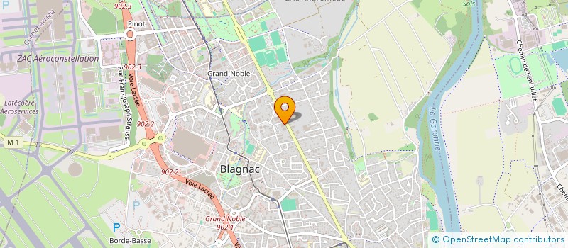 localisation de l'entreprise SCI LES COLONNES DU PARC  BLAGNAC