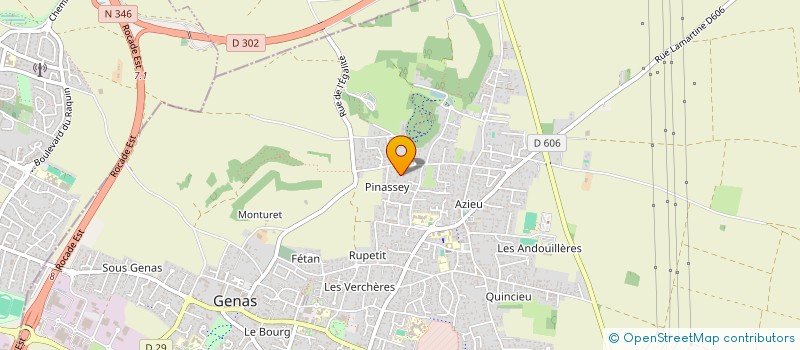 localisation de l'entreprise SCI LES COMBES  GENAS