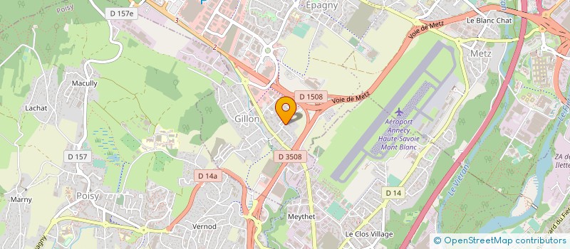 localisation de l'entreprise SCI LES COMBES  EPAGNY METZ-TESSY