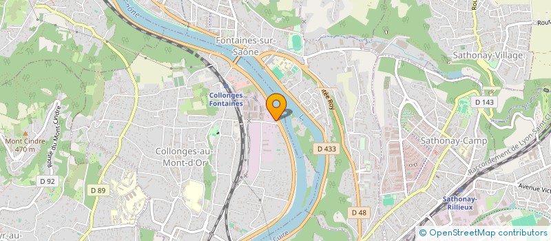 localisation de l'entreprise SCI LES COMBES  COLLONGES-AU-MONT- D OR