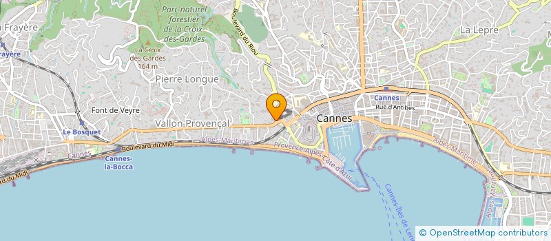 localisation de l'entreprise SCI LES COMBES DE GALLIAN à CANNES