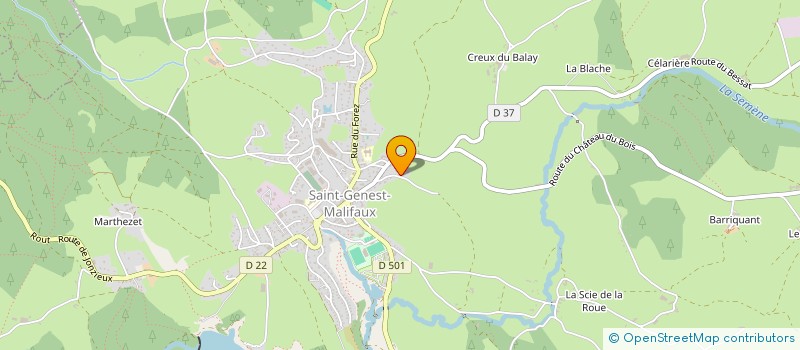 localisation de l'entreprise SCI LES COMBETTES  SAINT-GENEST-MALIFAUX