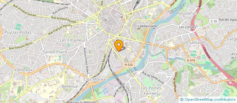 localisation de l'entreprise SCI LES COMMERCES à LIMOGES