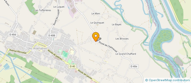 localisation de l'entreprise SCI LES COMMUNAUX  LES AVENIERES VEYRINS-THUELLIN