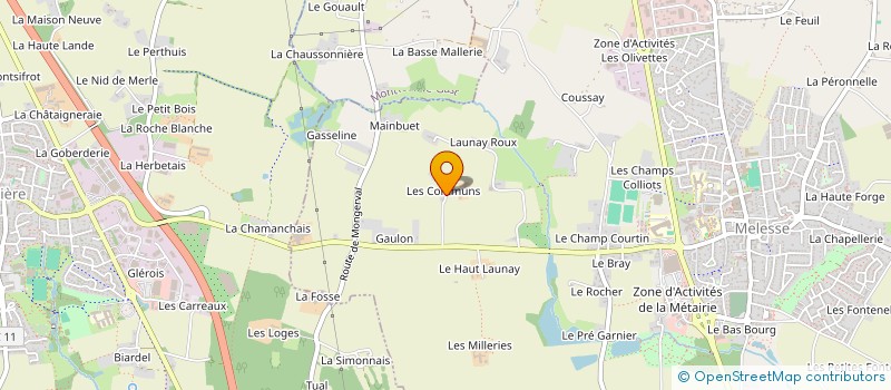 localisation de l'entreprise SCI LES COMMUNS  MELESSE