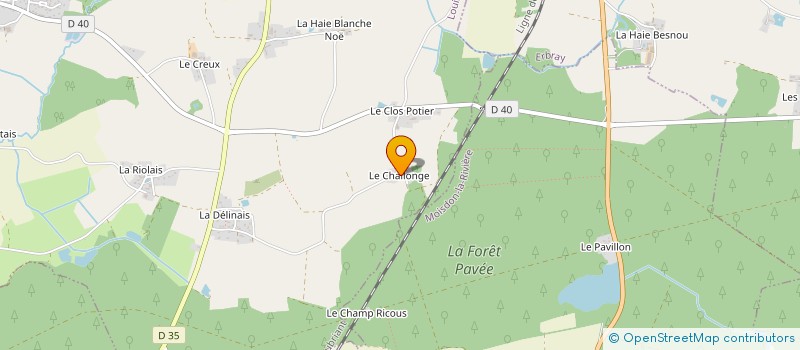 localisation de l'entreprise SCI LES COMMUNS DU CHALLONGE  LOUISFERT