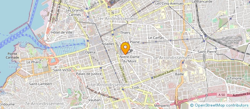 localisation de l'entreprise SCI LES COMPAGNONS à MARSEILLE 6EME