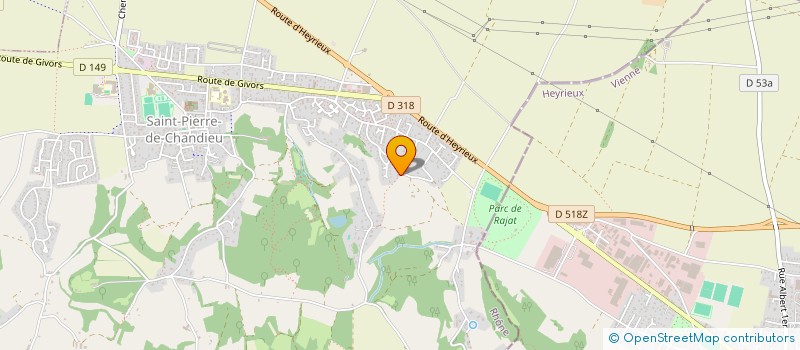 localisation de l'entreprise SCI LES COMPAGNONS  SAINT-PIERRE-DE-CHANDIEU