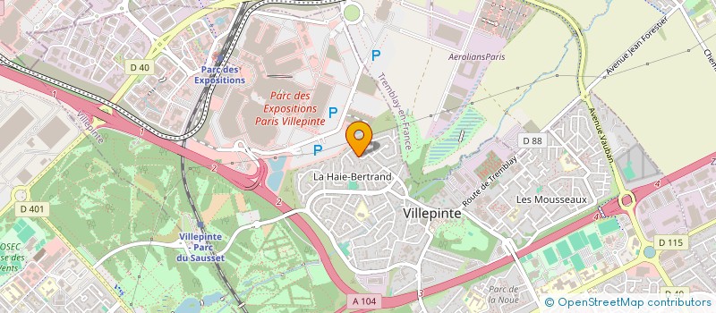 localisation de l'entreprise SCI LES COMPAGNONS à VILLEPINTE