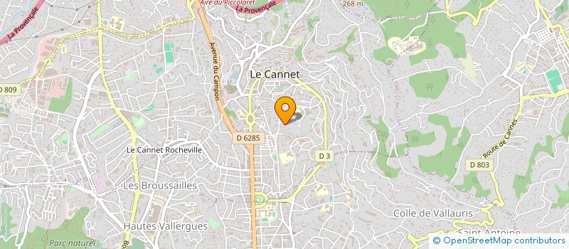 localisation de l'entreprise SCI LES COMPERES à LE CANNET