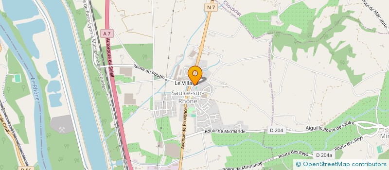 localisation de l'entreprise SCI LES COMTES  SAULCE-SUR-RHONE