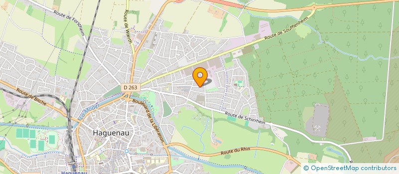 localisation de l'entreprise SCI LES COMTES D EGUISHEIM à HAGUENAU