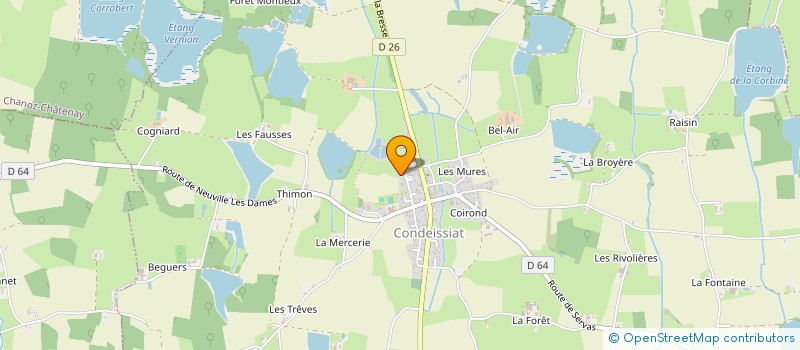 localisation de l'entreprise SCI LES COMTES DOMBES BRESSE  CONDEISSIAT