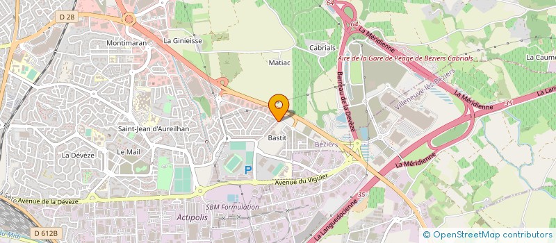localisation de l'entreprise SCI LES CONDAMINES  BEZIERS
