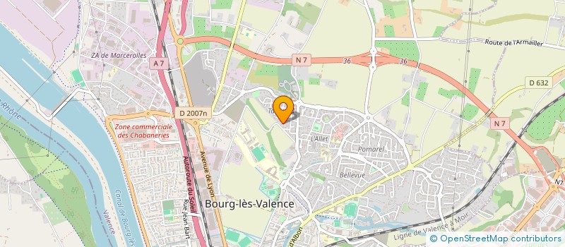 localisation de l'entreprise SCI LES CONFRERES  BOURG-LES-VALENCE