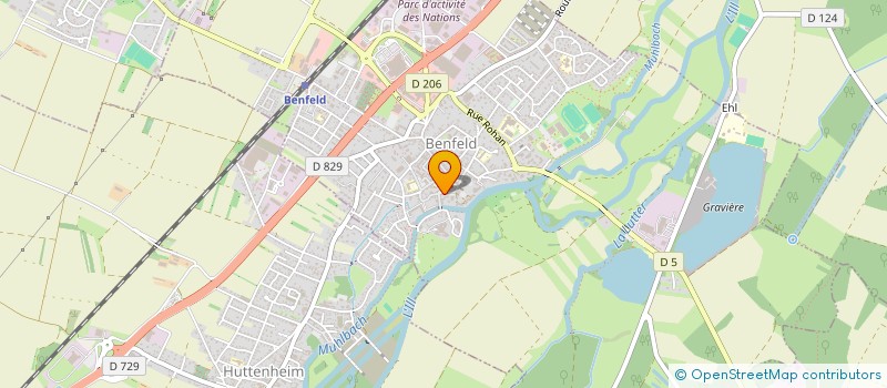 localisation de l'entreprise SCI LES CONIFERES  BENFELD