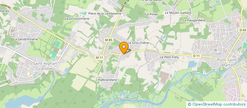 localisation de l'entreprise SCI LES CONSTELLATIONS BOREALES  SAINT-AIGNAN-GRANDLIEU