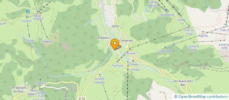 localisation de l'entreprise SCI LES CONVERSES SUD à LA CLUSAZ