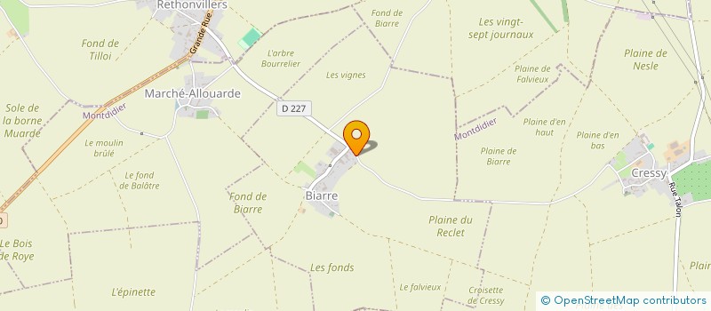 localisation de l'entreprise SCI LES COPAINS DU MARAIS  LANGUEVOISIN-QUIQUERY