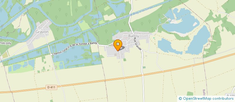 localisation de l'entreprise SCI LES COPEAUX  BALLOY