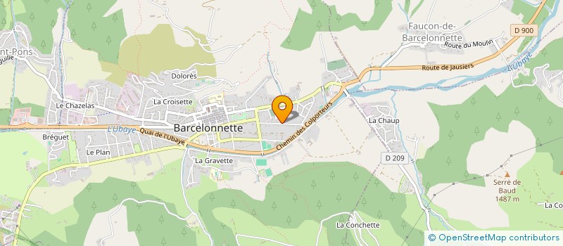 localisation de l'entreprise SCI LES COPO à BARCELONNETTE