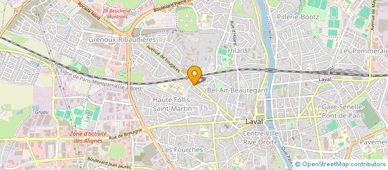 localisation de l'entreprise SCI LES COQUELICOTS à LAVAL