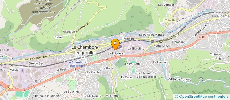 localisation de l'entreprise SCI LES COQUELICOTS  LE CHAMBON-FEUGEROLLES