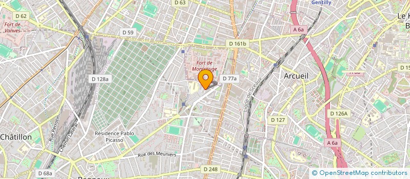 localisation de l'entreprise SCI LES COQUELICOTS  BAGNEUX