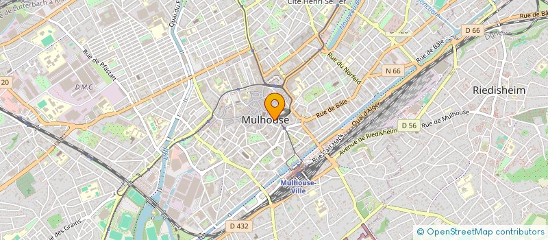 localisation de l'entreprise SCI LES COQUELICOTS  MULHOUSE