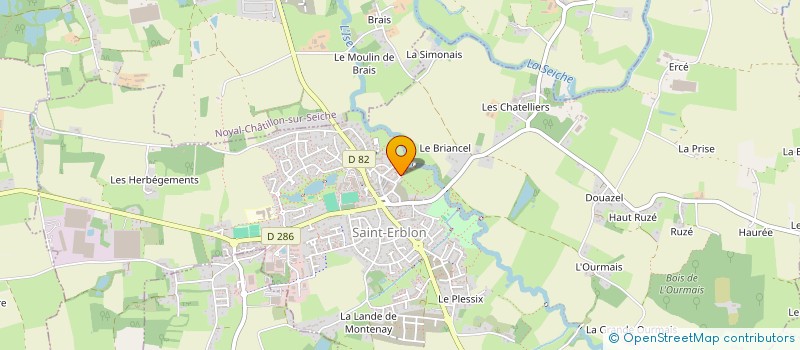 localisation de l'entreprise SCI LES COQUELICOTS  SAINT-ERBLON