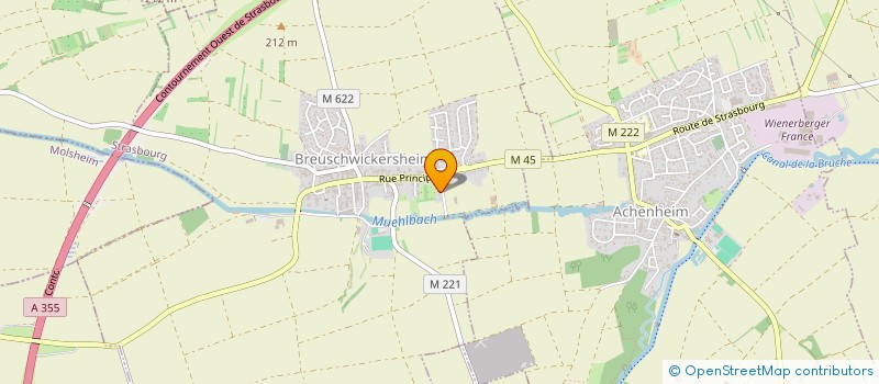 localisation de l'entreprise SCI LES COQUELICOTS  BREUSCHWICKERSHEIM