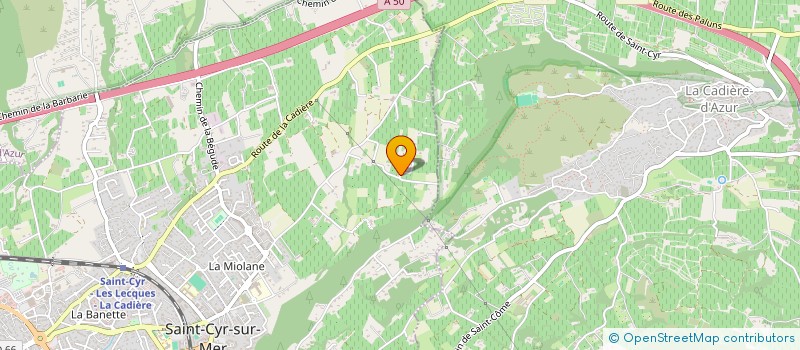 localisation de l'entreprise SCI LES COQUELICOTS à SAINT-CYR-SUR-MER