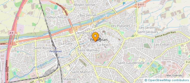 localisation de l'entreprise SCI LES COQUELICOTS  PERPIGNAN