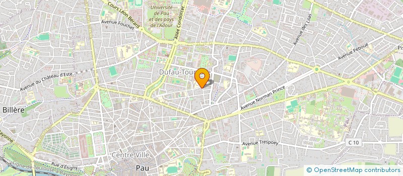 localisation de l'entreprise SCI LES COQUELICOTS à PAU