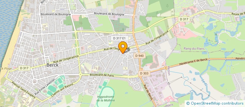 localisation de l'entreprise SCI LES COQUELICOTS  BERCK