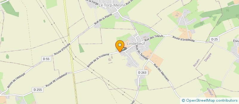 localisation de l'entreprise SCI LES COQUELICOTS  LINDEBEUF