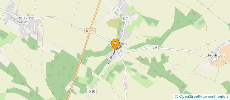 localisation de l'entreprise SCI LES COQUELICOTS  VEXIN-SUR-EPTE