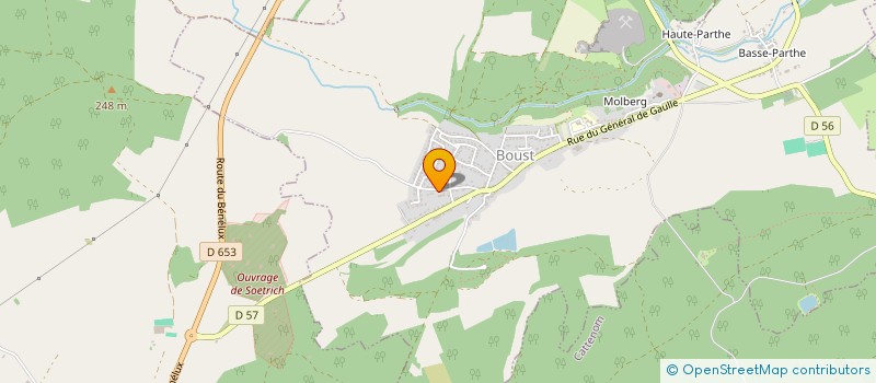 localisation de l'entreprise SCI LES COQUELICOTS  BOUST