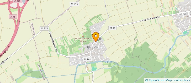 localisation de l'entreprise SCI LES COQUELICOTS  BLAESHEIM