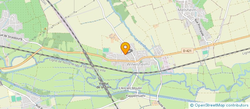 localisation de l'entreprise SCI LES COQUELICOTS  WILWISHEIM