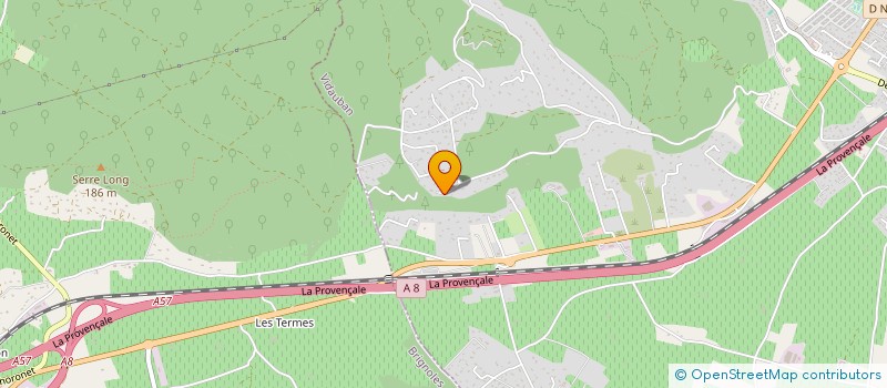 localisation de l'entreprise SCI LES COQUELICOTS  VIDAUBAN