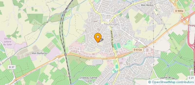 localisation de l'entreprise SCI LES COQUELICOTS  TOULOUGES