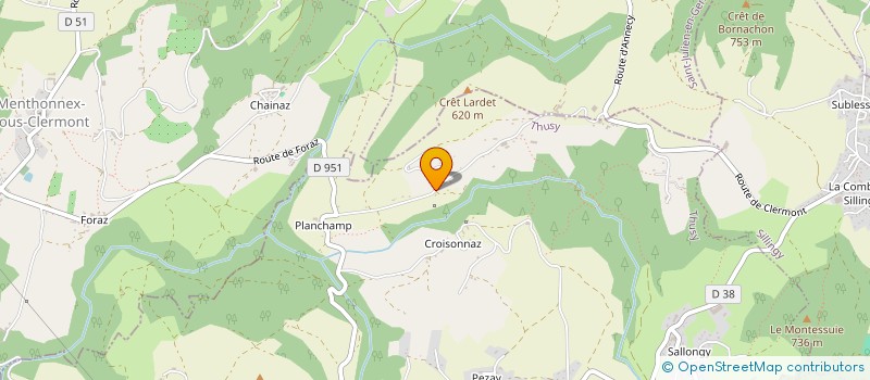 localisation de l'entreprise SCI LES COQUELICOTS  THUSY